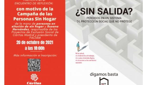 WEBINAR: LAS PERSONAS SIN HOGAR “¿SIN SALIDA? PERDIDOS EN UN SISTEMA DE PROTECCIÓN SOCIAL QUE NO PROTEGE”