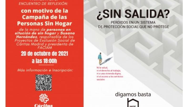 WEBINAR: LAS PERSONAS SIN HOGAR “¿SIN SALIDA? PERDIDOS EN UN SISTEMA DE PROTECCIÓN SOCIAL QUE NO PROTEGE”