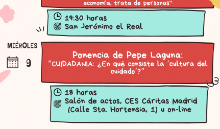  AGENDA SEMANAL DE CÁRITAS DIOCESANA DE MADRID DEL 7 AL 11 DE FEBRERO